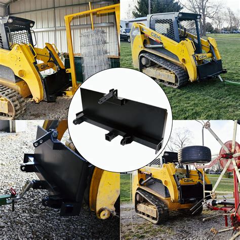 skid steer 3 point adapter cat 2|skid steer quick attach adapter.